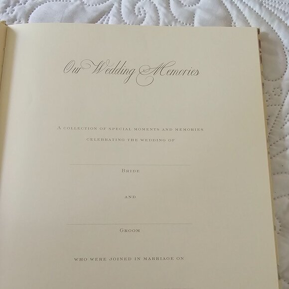 Vintage Anna Griffin Wedding Memory Book By C.R. Gibson Decorative Pages - Picture 8 of 16